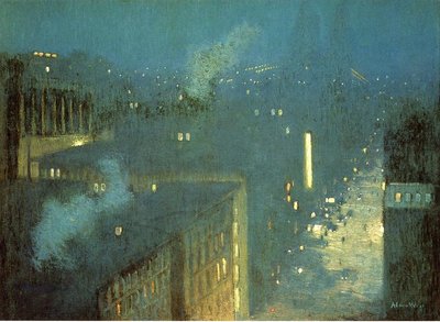 Nocturne aka Nocturne: Queensboro Bridge by J. Alden Weir